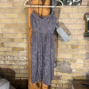 Anthropologie Maple Retro Silky Paisley Print Pockets Sweetheart Pinup Dress